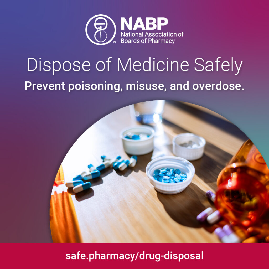 Infographic describing the risk of unsecured prescriptions in the home for people who might misuse medications.